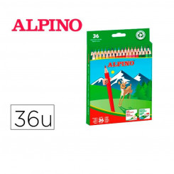Värvilised pliiatsid Alpino AL010600 Mitmevärviline 36 Tükid, osad