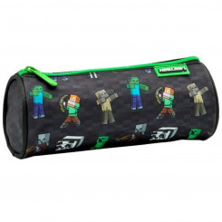 Цилиндрическая школьная сумка Minecraft Skins (8 х 22 х 8 см)