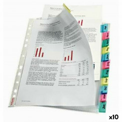 Covers Esselte Index Pockets 12 Sheets polypropylene Transparent A4 (10 Units)