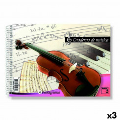 Music folder Pacsa A4 20 Sheets 20 Pieces, parts (3 Units)