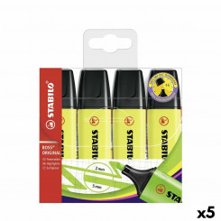 Set of glow-in-the-dark markers Stabilo Boss Yellow (5 units)