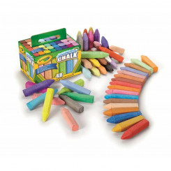 Floor chalks Crayola Maxi Multicolor Washable 48 Pieces, parts 17 x 13 x 12 cm