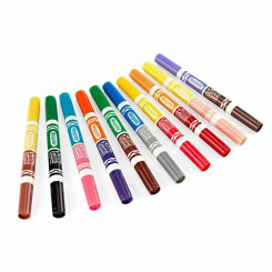 Viltpliiatsite komplekt Crayola Lõhnastatud Pestav Kahe otsaga 10 Tükid, osad