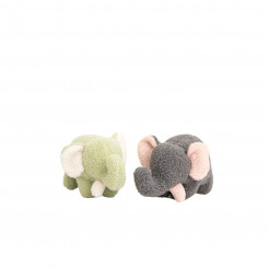 Soft toy Crochetts Green Elephant 27 x 13 x 11 cm 2 Pieces, parts