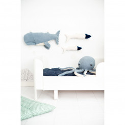 Pehme mänguasi Crochetts Sinine Valge Kaheksajalg Vaal Kala 29 x 84 x 14 cm 4 Tükid, osad
