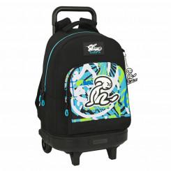School bag with wheels El Niño Green Bali 33 x 22 x 45 cm