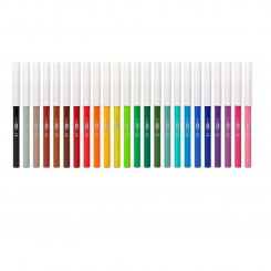 Set of felt-tip pens Liderpapel RT07 Multicolor (24 pieces, parts)