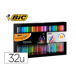 Set of felt-tip pens Bic 999444 32 Pieces, parts