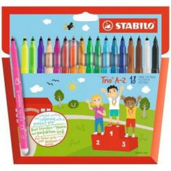 Set of felt-tip pens Stabilo 378/1-18-01 Multicolor (18 Pieces, parts)