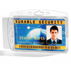 Держатель удостоверения личности Прочный прозрачный пластик 5,4 x 8,7 см 10 шт.