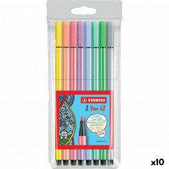 Set of felt-tip pens Stabilo Pen 68 Multicolor (10 Units)