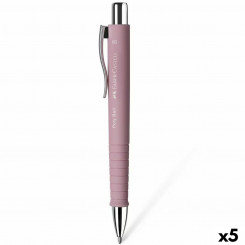 Ручка Faber-Castell Poly Ball XB Розовая (5 шт.)