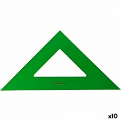 Kolmnurkjoonlaud Faber-Castell Roheline 28 cm (10 Ühikut)