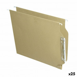 Hanging folder FADE Name tag Viewer Transparent Brown A4 Cardboard (25 Units)