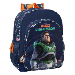 Школьная сумка Buzz Lightyear, темно-синяя (32 x 38 x 12 см)