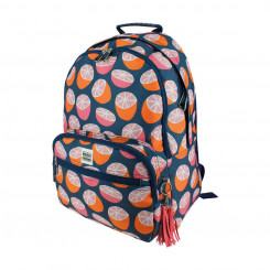 Школьная сумка Jessica Nielsen Оранжевая 19 л Оранжевая/Синяя
