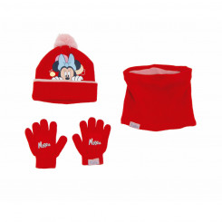 Шапка, перчатки и утеплитель для шеи Минни Маус Lucky Red