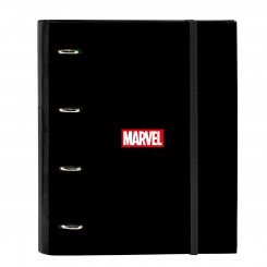 Ring binder Marvel Black (27 x 32 x 3.5 cm)