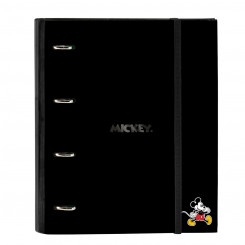 Ring binder Mickey Mouse Clubhouse Black (27 x 32 x 3.5 cm)