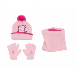 Шапка, перчатки и утеплитель для шеи Свинка Пеппа Уютный уголок Розовый