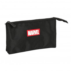 Тройная сумка Marvel Black (22 x 12 x 3 см)