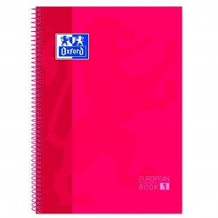 Notebook Oxford European Book Red A4 5 Units