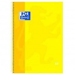 Sülearvuti Oxford Euroopa raamat kollane A4 5 ühikut