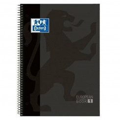 Notebook Oxford European Book Black A4 5 Units