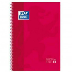 Notebook Oxford European Book Red A4 5 Units