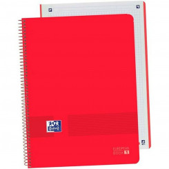 Notebook Oxford Live&Go Red A4 5 Units