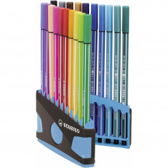 Viltpliiatsite komplekt Stabilo Pen 68 Color Parade Case