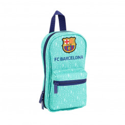 Backpack Pencil Case F.C. Barcelona 19/20 Turquoise (33 Pieces)