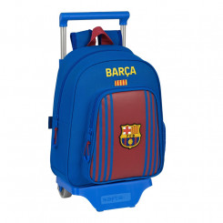 Школьный рюкзак на колесах ФК Барселона (27 х 10 х 67 см)