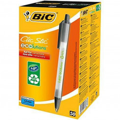 Pen Bic Clic Stic Black 50 Units