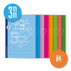 Notebook Lamela 3X3 3MM A4 50 Sheets 10Units Grid sheets (10Units)