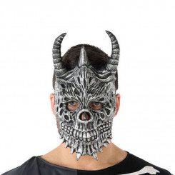 Mask Halloween Meesteemon Skeleton Grey (20 X 33 cm)