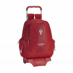Школьный рюкзак на колесах 905 Real Sporting de Gijón Красный
