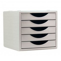 Modular Filing Cabinet Archivo 2000 ArchivoTec Serie 4000 5 drawers Din A4 Grey (34 x 27 x 26 cm)