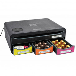 Универсальный органайзер Exacompta Toolbox Mini A4 4 ящика Черный полистирол (27 x 35,5 x 13,5 см)