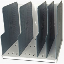 Document Classifier Exacompta Modulotop Vertical 5 compartments Grey polystyrene (30 x 28,8 x 25,5 cm)