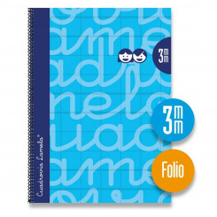 Notebook Lamela Blue 3 mm 80 Sheets Din A4 Spiral (5 Units)