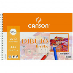 Блокнот для рисования Canson Basik Micro перфорированный В коробке 130 г 20 листов 10 шт. Спираль (23 x 32,5 см)