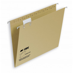 Hanging folder FADE Kio Kraft Name label Viewer Transparent Brown A4 Card (50 Units)