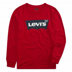 Детская футболка с длинным рукавом Levi's Batwing Красная