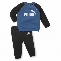 Детский спортивный костюм Puma Minicats Essentials реглан Черный Синий