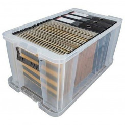 Stackable Organising Box Archivo 2000 38 x 65 x 31 cm Transparent