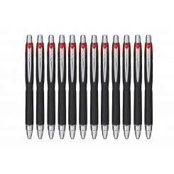 Liquid ink ballpoint pen Uni-Ball Rollerball Jetstream SXN-210 Red 12 Units
