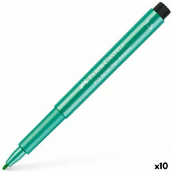 felt-tip pens Faber-Castell Pitt Artist Metallic Green 10Units