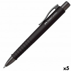 Ручка Faber-Castell Poly Ball XB, черная, 5 шт.