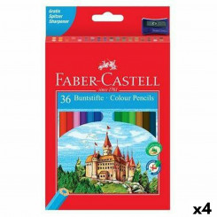 Colouring pencils Faber-Castell Multicolour (4 Units)